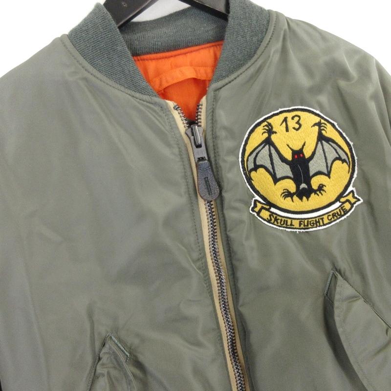 未使用 SKULL FLIGHT スカルフライト MA-1 13BAT RIDERS バット 未使用 SKULL FLIGHT スカルフライト MA-1 13BAT RIDERS バット