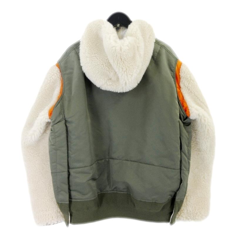 sacai 美品 サカイ ドッキングフライトボアジャケット 23-03220M sacai 美品 サカイ ドッキングフライトボアジャケット 23-03220M