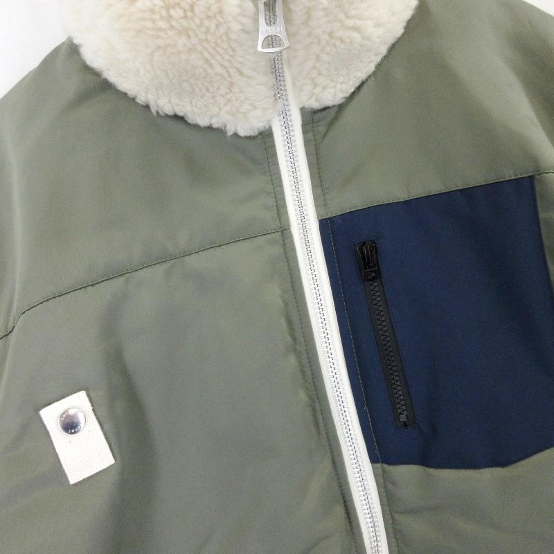 sacai 美品 サカイ ドッキングフライトボアジャケット 23-03220M sacai 美品 サカイ ドッキングフライトボアジャケット 23-03220M