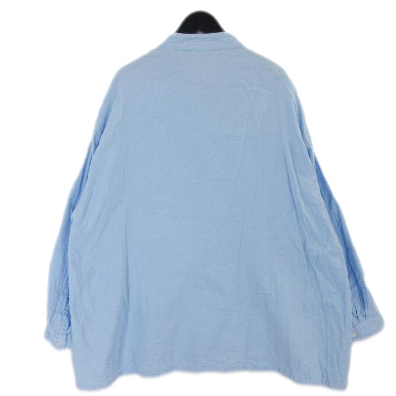 Porter Classic スタンドカラーシャツ ブルー