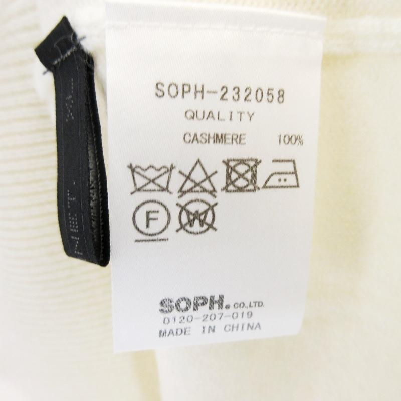 未使用 SOPHNET. ソフネット CASHMERE HIGH GAUGE CREWNECK KNIT SOPH 