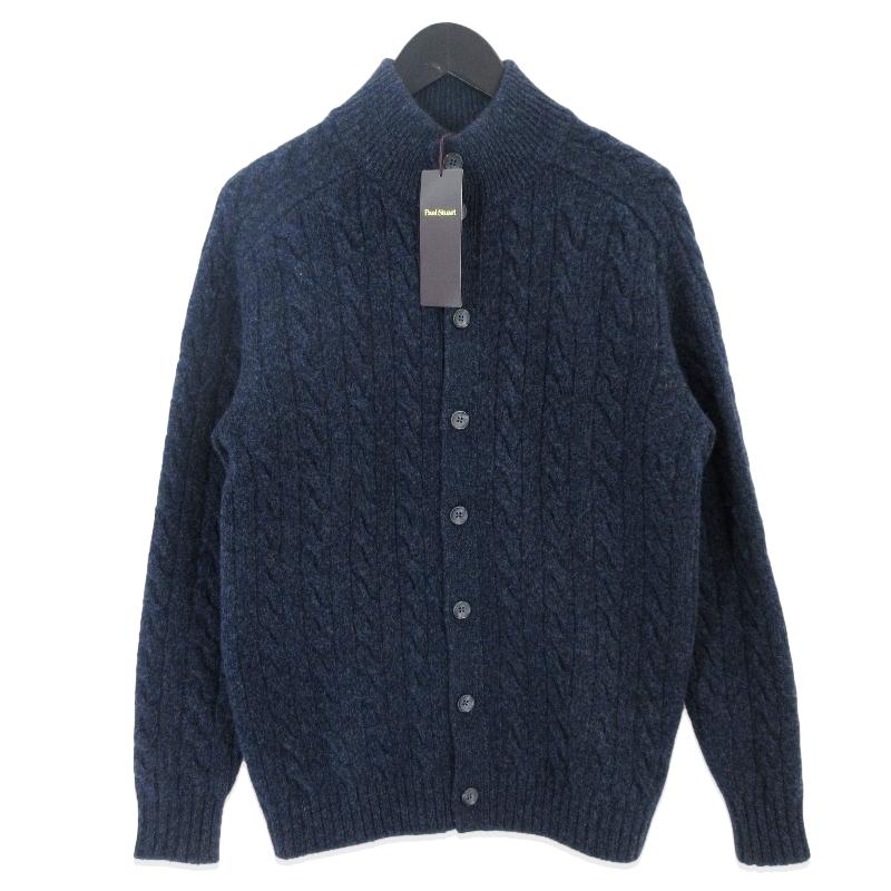 未使用 Paul Stuart ポールスチュアート カシミヤ カーディガン J1N09  