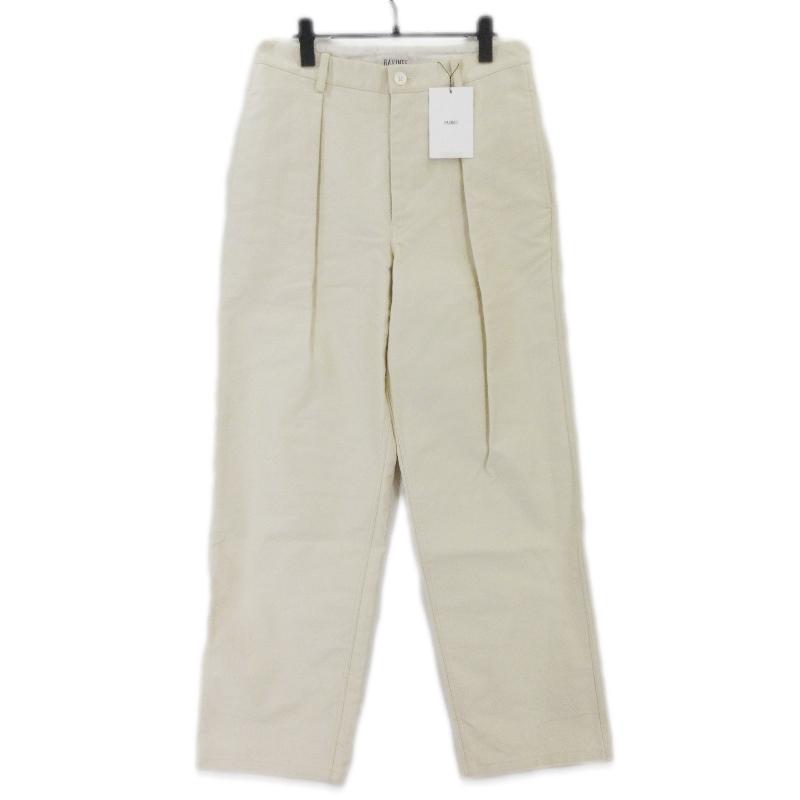 未使用 RAKINES ラキネス Elephant skin Wide tapered pants 