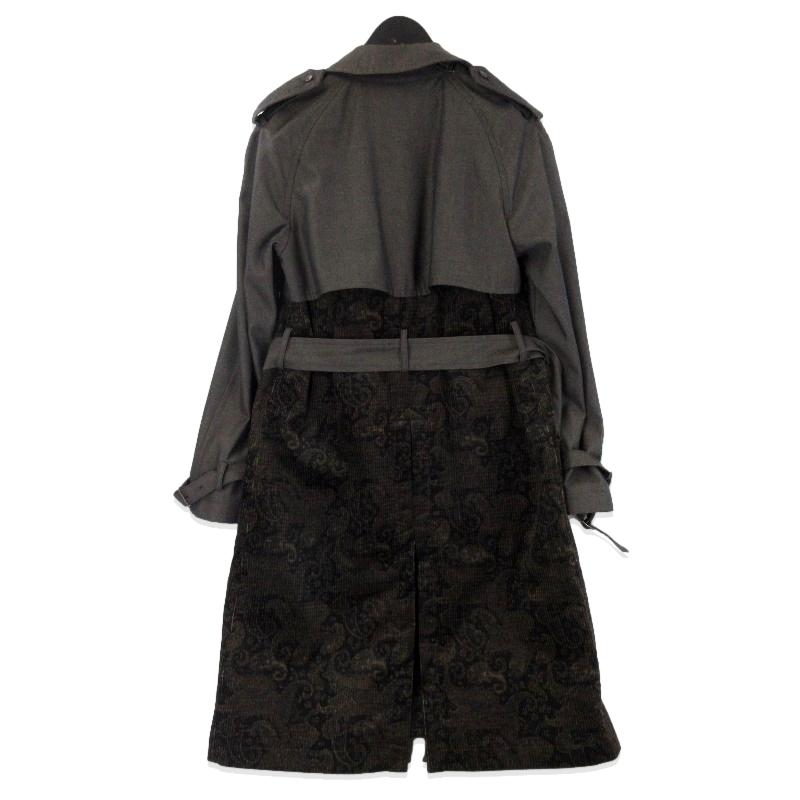 未使用 MAHITO MOTOYOSHI マヒトモトヨシ ペイズリー柄コーデュロイトレンチコート MD-C3012 コーデュロイ Brown M タグ付き 20019892 |  | 01