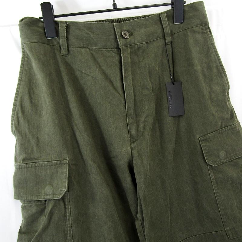 41,800円 BACKLASH バックラッシュ ワイドカーゴパンツ 未使用 ISAMU KATAYAMA BACKLASH バックラッシュ ヴィンテージコットン