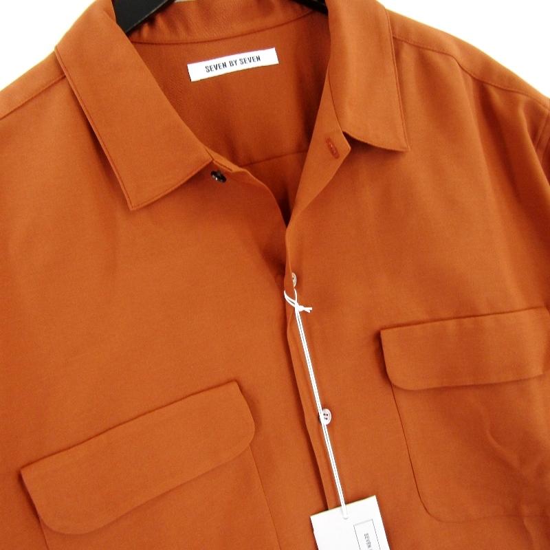 未使用 SEVEN BY セブンバイセブン FLAT COLLAR SHIRT S/S 800