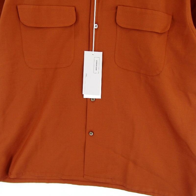 【新品未使用】ARCHIVIO ハーフジップ オレンジシャツ 新品未使用】ARCHIVIO ハーフジップ オレンジシャツ 7x7 - 7x7
