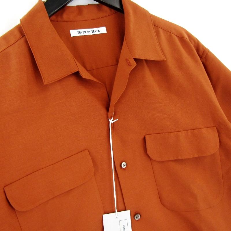 未使用 SEVEN BY セブンバイセブン FLAT COLLAR SHIRT S/S 800