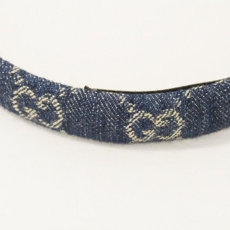 ◇グッチ◇652835/3HAAH/デニム/エコ/ウォッシュド/カチューシャ GUCCI 新品 グッチ 652835 3HAAH エコ ウォッシュドデニム ヘア