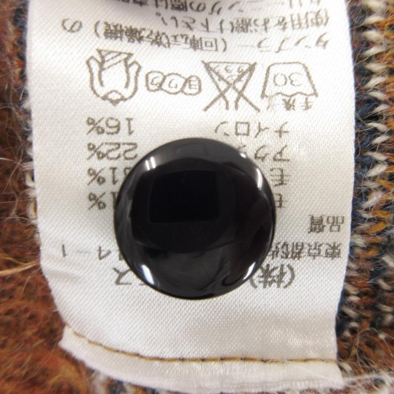 Needles 美品 ニードルス モヘアカーディガン アーガイル モヘヤ 日本