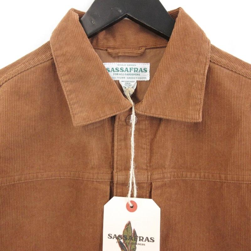 ササフラスのガーデナージャケットコーデュロイ茶色M