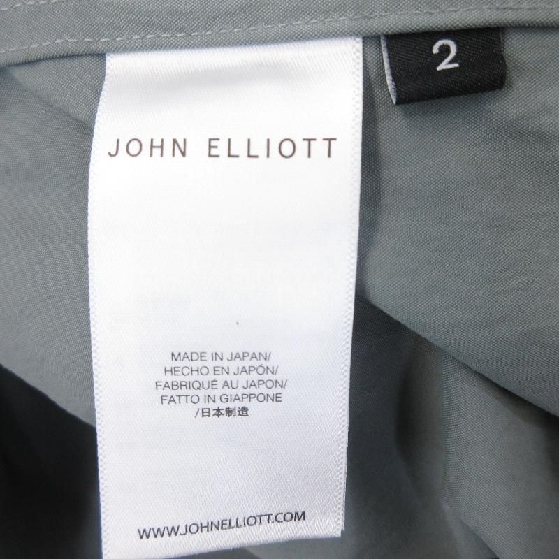 未使用 JOHN ELLIOTT ジョンエリオット CLOAK BUTTON UP ALLOY SHIRT E061F7220A 長袖シャツ GRAY 2 タグ付き  22000634｜classic｜06