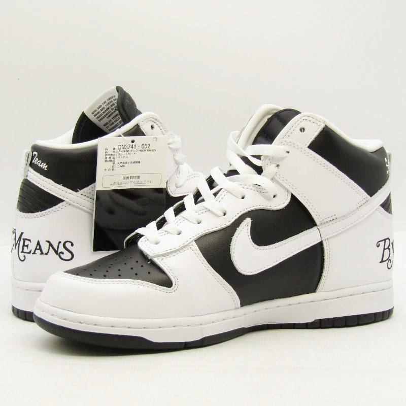 未使用 NIKE × Supreme ナイキ 28cm SB DUNK HIGH OG QS BY ANY MEANS DN3741-002  BLACK/WHITE-VARSITY RED  22000737｜classic｜02