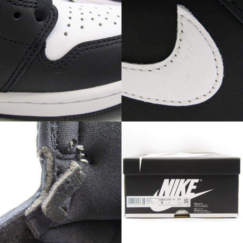 未使用 NIKE ナイキ 26cm AIR JORDAN 1 RETRO HIGH OG DZ5485-010 エアジョーダン1 レトロ BLACK/WHITE  22000751｜classic｜07