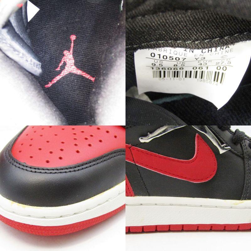 NIKE 美品 ナイキ 27.5cm AIR JORDAN 1 RETRO BRED 136066-061 2001年 