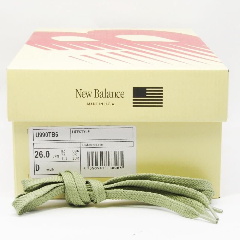 美品 New Balance ニューバランス 26cm U990TB6 Made in U.S.A. 
