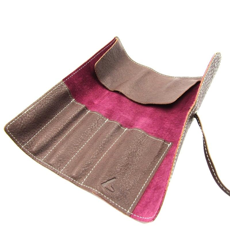 ★新品★土屋鞄　オイルヌメロールペンケース　限定色　グレイッシュパープル ☆新品☆土屋鞄 オイルヌメロールペンケース 限定色 グレイッシュ