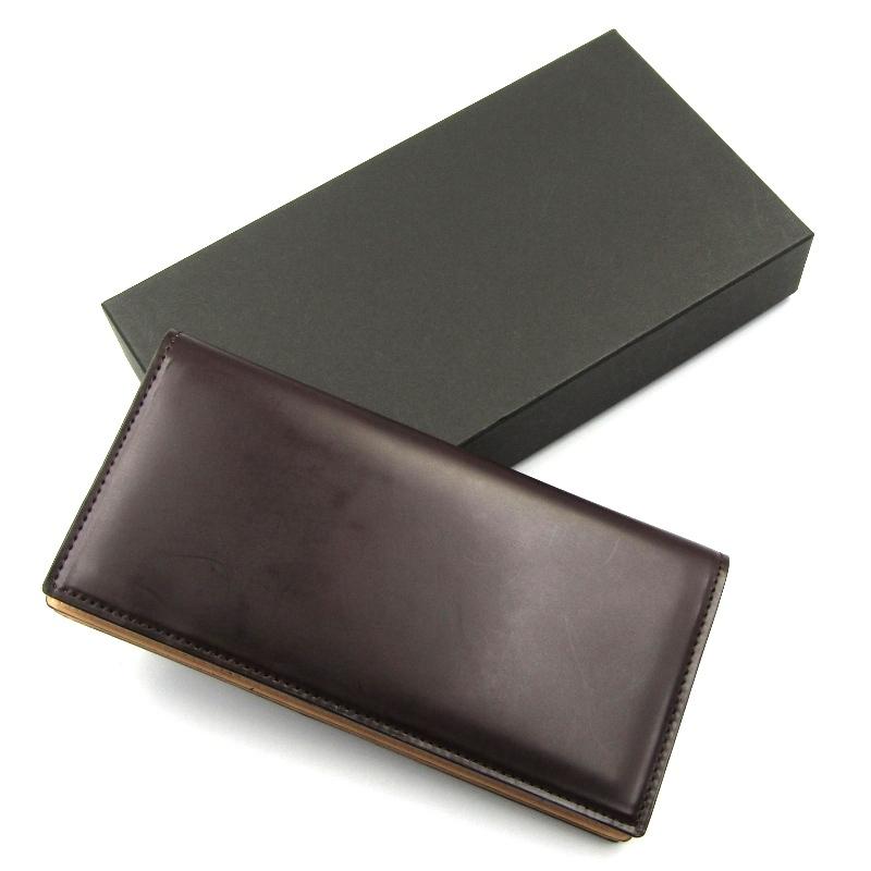 未使用 COCOMEISTER ココマイスター 長財布 コードバン 通しマチ 長 