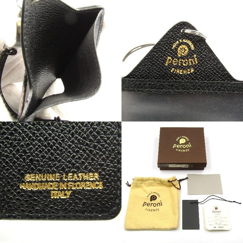 新品・未使用品】ペローニ 名刺入れ ブラック