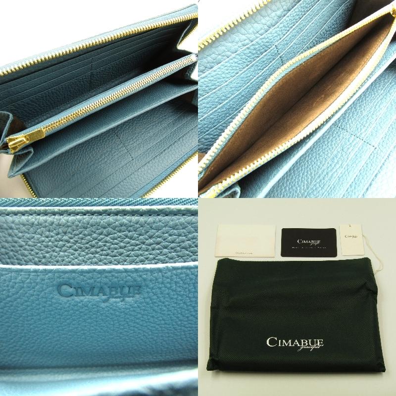 未使用 CIMABUE チマブエ 長財布 C15145 シュランケンカーフ ラウンド 