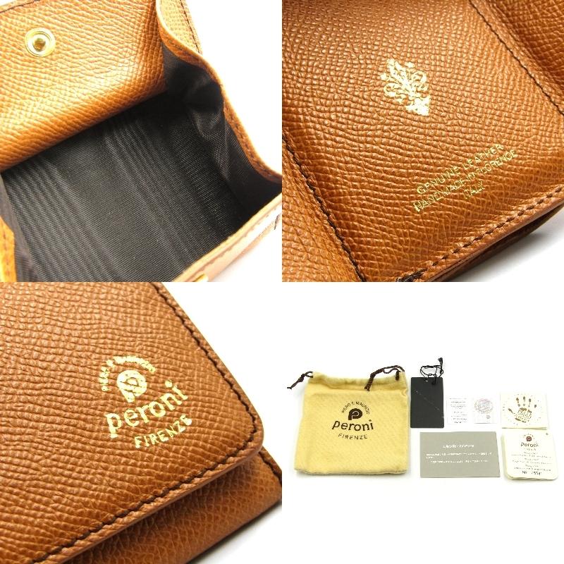 未使用 PERONI FIRENZE ペローニ フィレンツェ 三つ折り財布