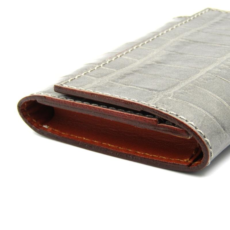 Felisi 美品 フェリージ 名刺入れ 450/SA カードケース クロコ型