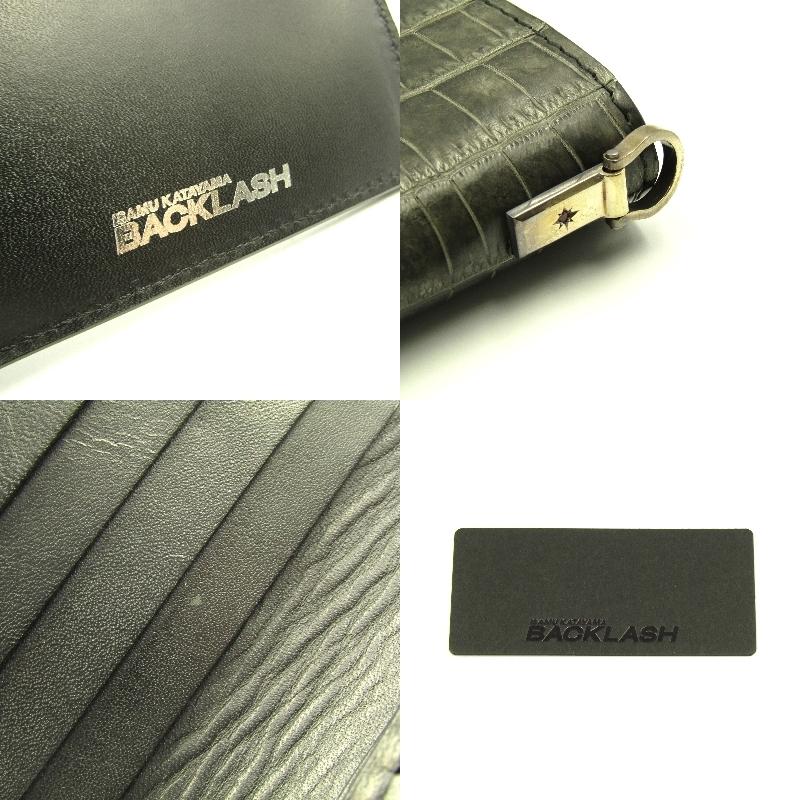 美品 BACKLASH バックラッシュ 二つ折り財布 383-01 美品 BACKLASH バックラッシュ 二つ折り財布 383-01