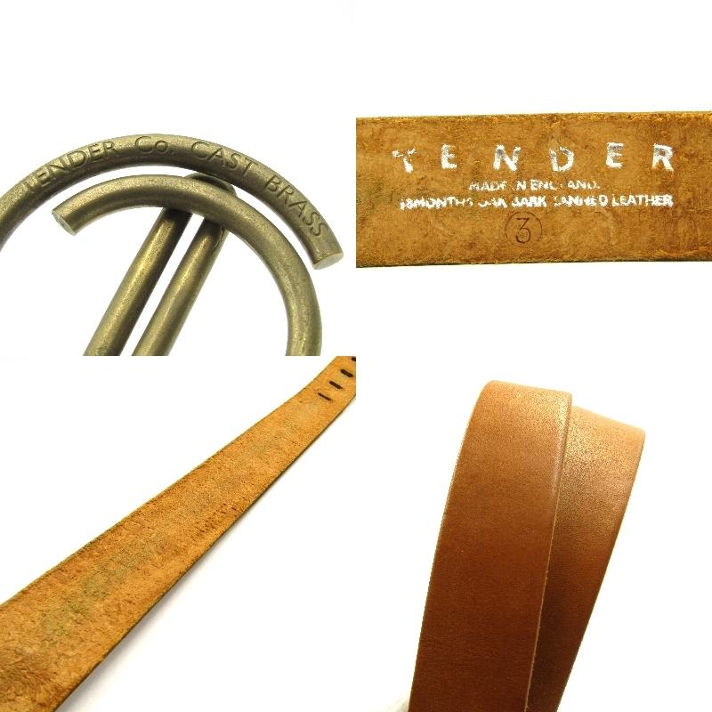 TENDER Co. テンダー ベルト TYPE 211 U BUCKLE BELT ブラスバックル