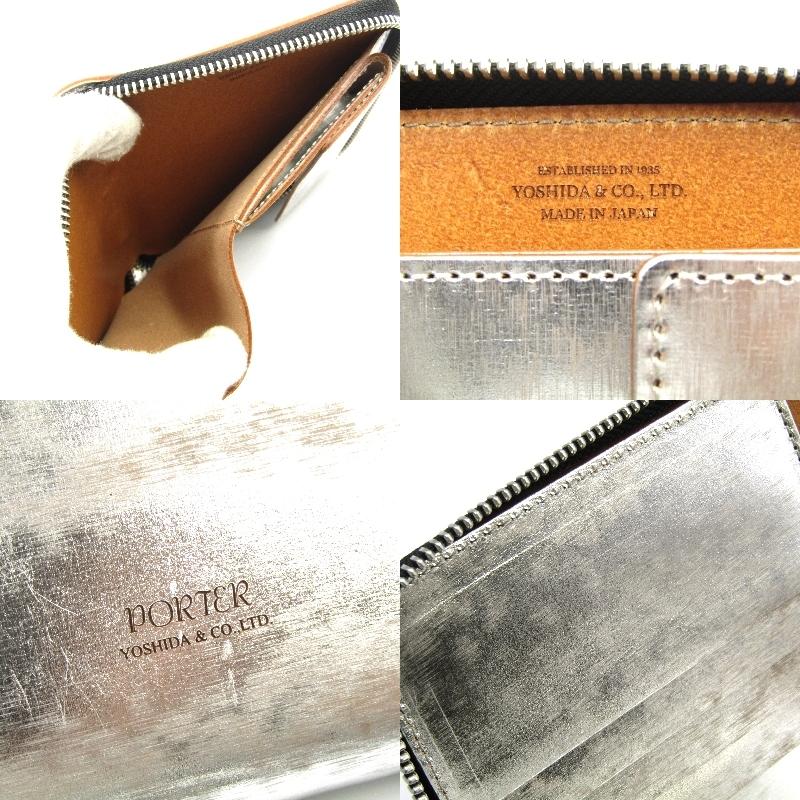 PORTER 美品 ポーター 二つ折り財布 195-01330 FOIL フォイル 箔加工 