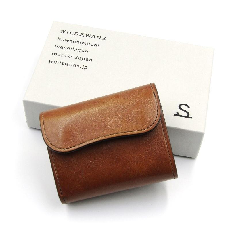 WILDSWANS 良品 ワイルドスワンズ 三つ折り財布 フルグレイン  