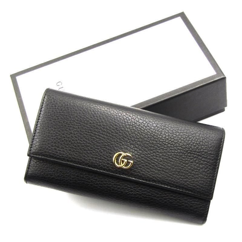 GUCCI 美品 グッチ 長財布 456116 CAO0G 1000 GG マーモント 