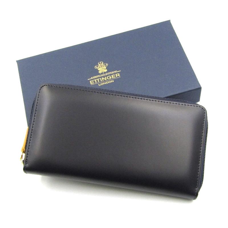ETTINGER 未使用 エッティンガー 長財布 BH2051EJR ROUND ZIP PURSE 