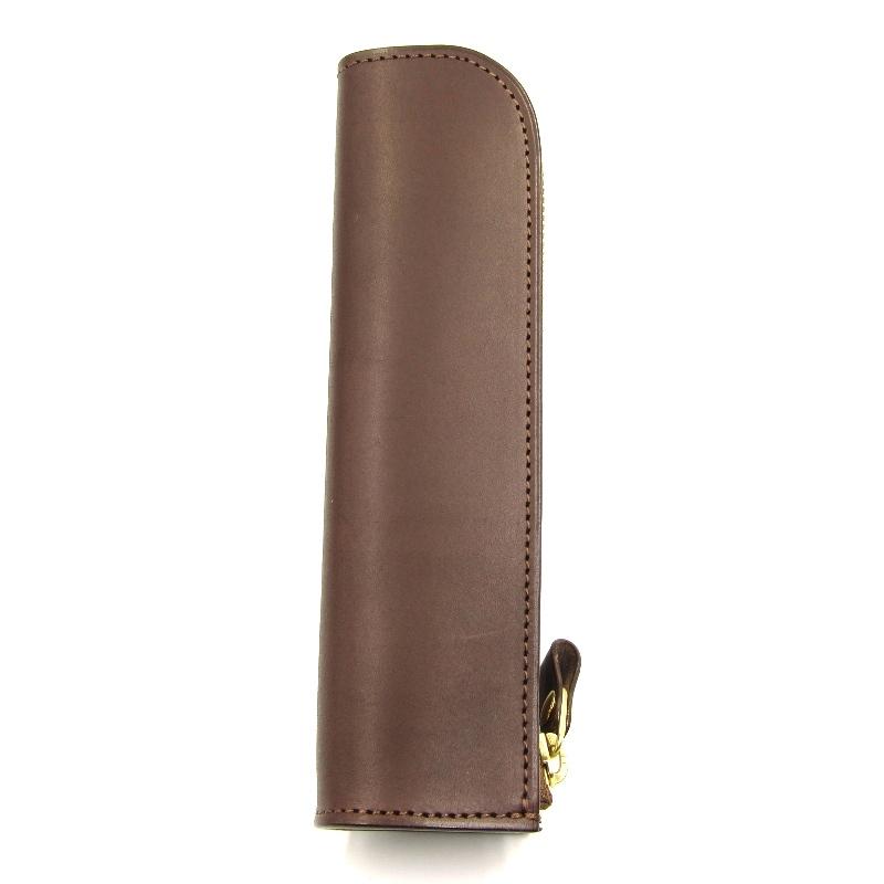 土屋鞄 ナチューラ ヌメ革ファスナーペンケース チョコ 【楽天市場