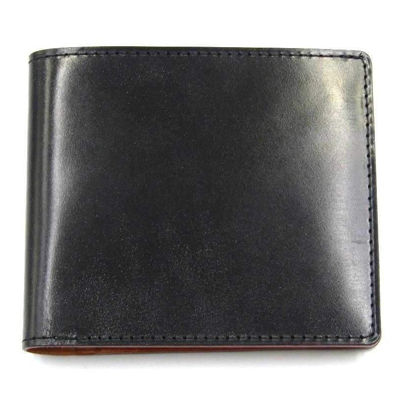 GANZO 未使用 ガンゾ 二つ折り財布 57828 THIN BRIDLE 小銭入れ付き 