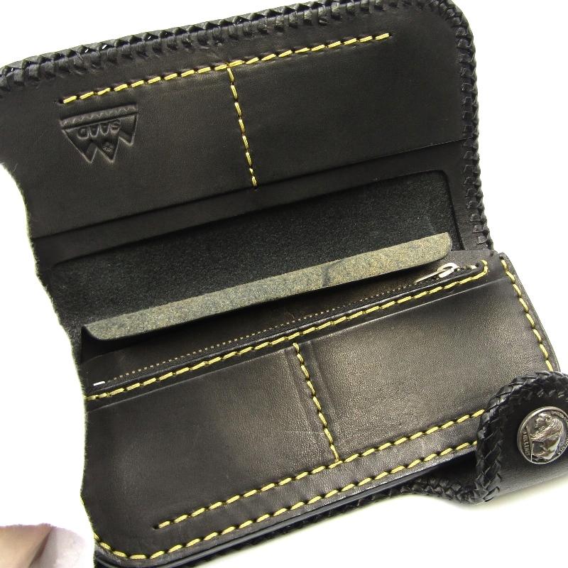 SAAD サード 長財布 コンチョ サドル ロングウォレット ブラック