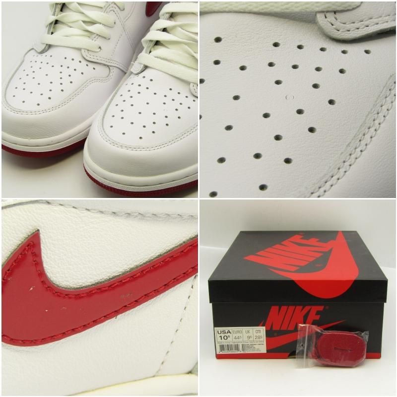 未使用 NIKE ナイキ 28.5cm AIR JORDAN 1 RETRO HIGH OG 555088-103 エアジョーダン1 ホワイト WHITE/VARSITY RED  24002584｜classic｜07