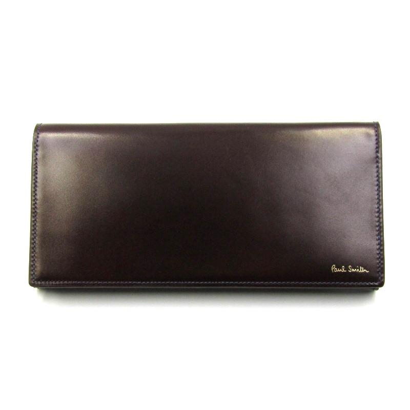未使用 Paul Smith ポールスミス 長財布 P775 873399 コードバン 二 