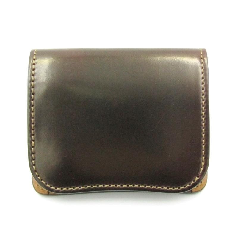 美品 WILDSWANS ワイルドスワンズ ミニ財布 シェルコードバン PALM 