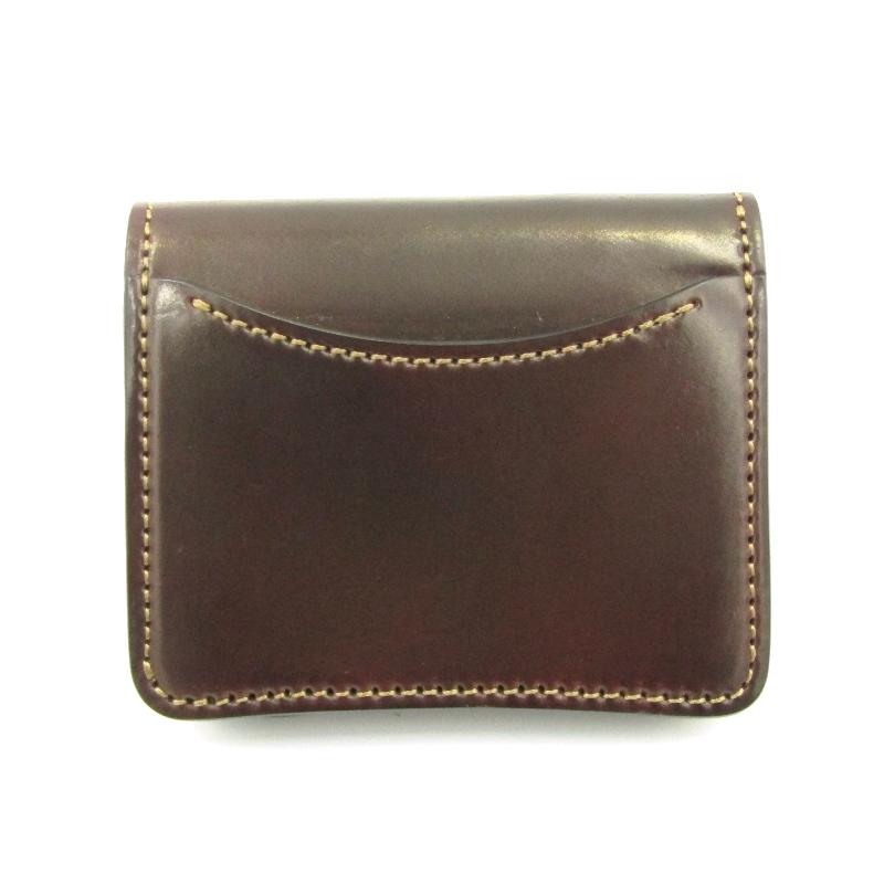 美品 WILDSWANS ワイルドスワンズ ミニ財布 シェルコードバン PALM 