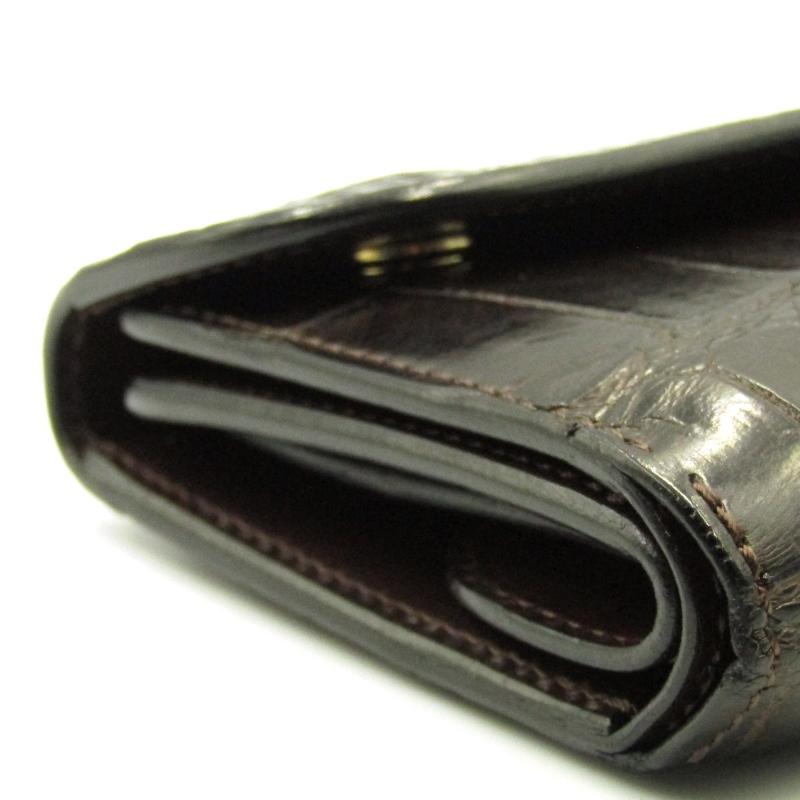 WILDSWANS ワイルドスワンズ 三つ折り財布 クロコ BYRNE バーン 内装 
