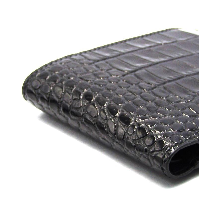 美品 SMYTHSON スマイソン 二つ折り財布 MARA マラ クロコ型押し 美品 SMYTHSON スマイソン 二つ折り財布 MARA マラ クロコ型押し