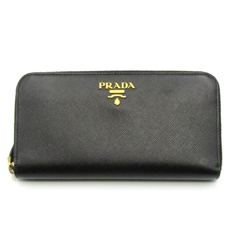 美品 PRADA プラダ 長財布 1ML506 サフィアーノ SAFFIANO ラウンド  