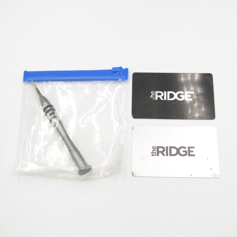 THE RIDGE ザ リッジ ミニ財布 マネークリップ Aluminum White