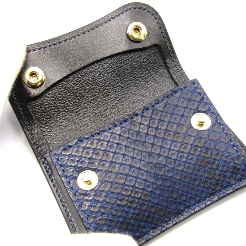 WILDSWANS 美品 ワイルドスワンズ 小銭入れ 藍染 パイソン WILDSWANS 美品 ワイルドスワンズ 小銭入れ 藍染 パイソン