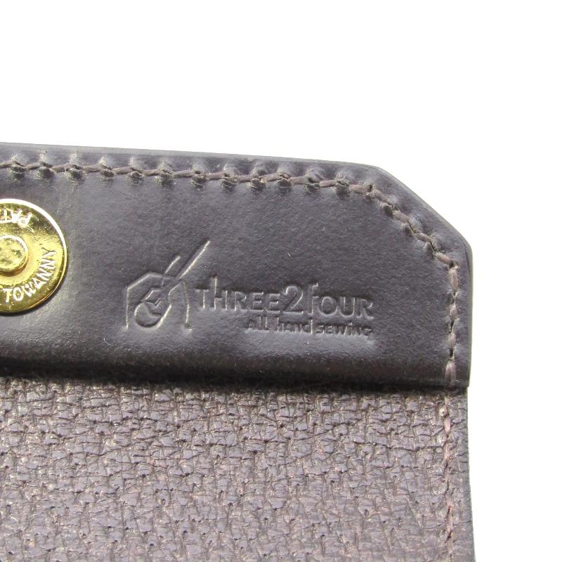 美品 three2four スリーツーフォー カードケース PALM ヌバック  