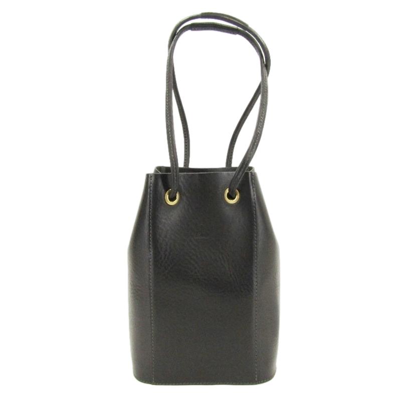 美品 ibona イボーナ テトラ 巾着バッグ イタリアン オイル