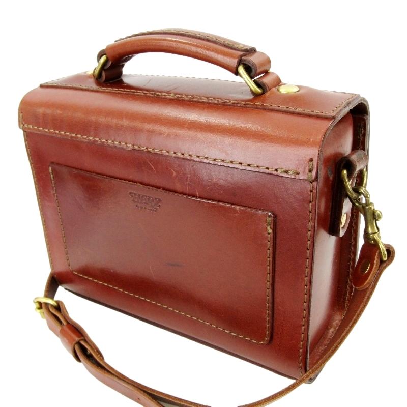 HERZ 2way樽型ミニバッグ（CW-2）チョコ HERZ ヘルツ 2way樽型ミニバッグ CW-2 ミニショルダーバッグ