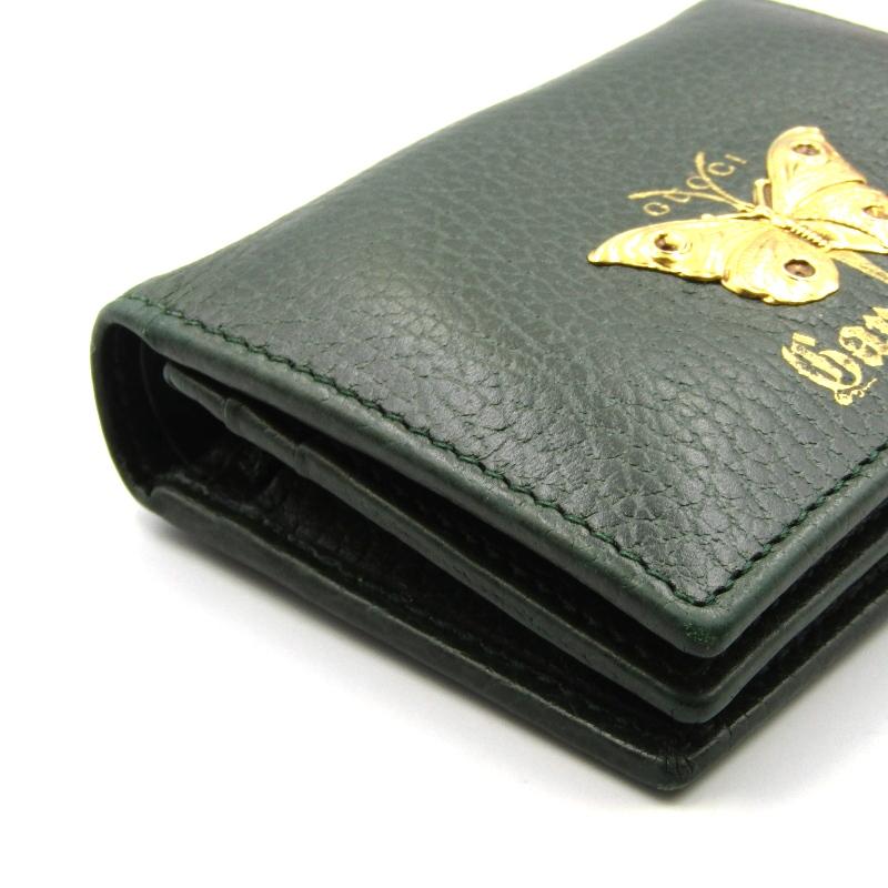 GUCCI Garden 二つ折り財布 グリーン　蝶 GUCCI（グッチ） GUCCI GUCCI 二つ折り財布 Garden バタフライ 516929