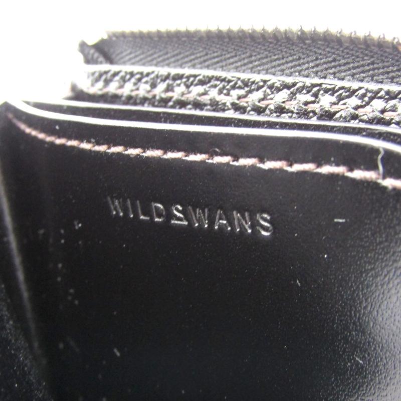 WILDSWANS 美品 ワイルドスワンズ ミニ財布 クロコ ALARD