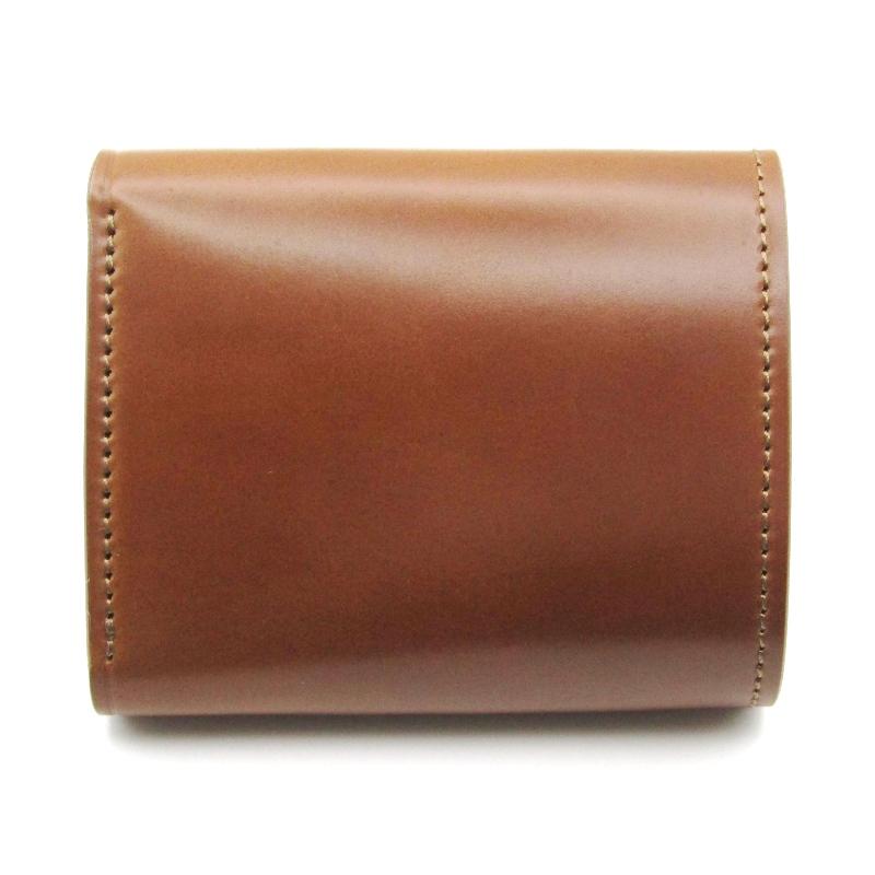 【新品未使用】ラストクロップス コルト シェルコードバン バーボン 未使用 LAST CROPS ラストクロップス 三つ折り財布 シェルコード